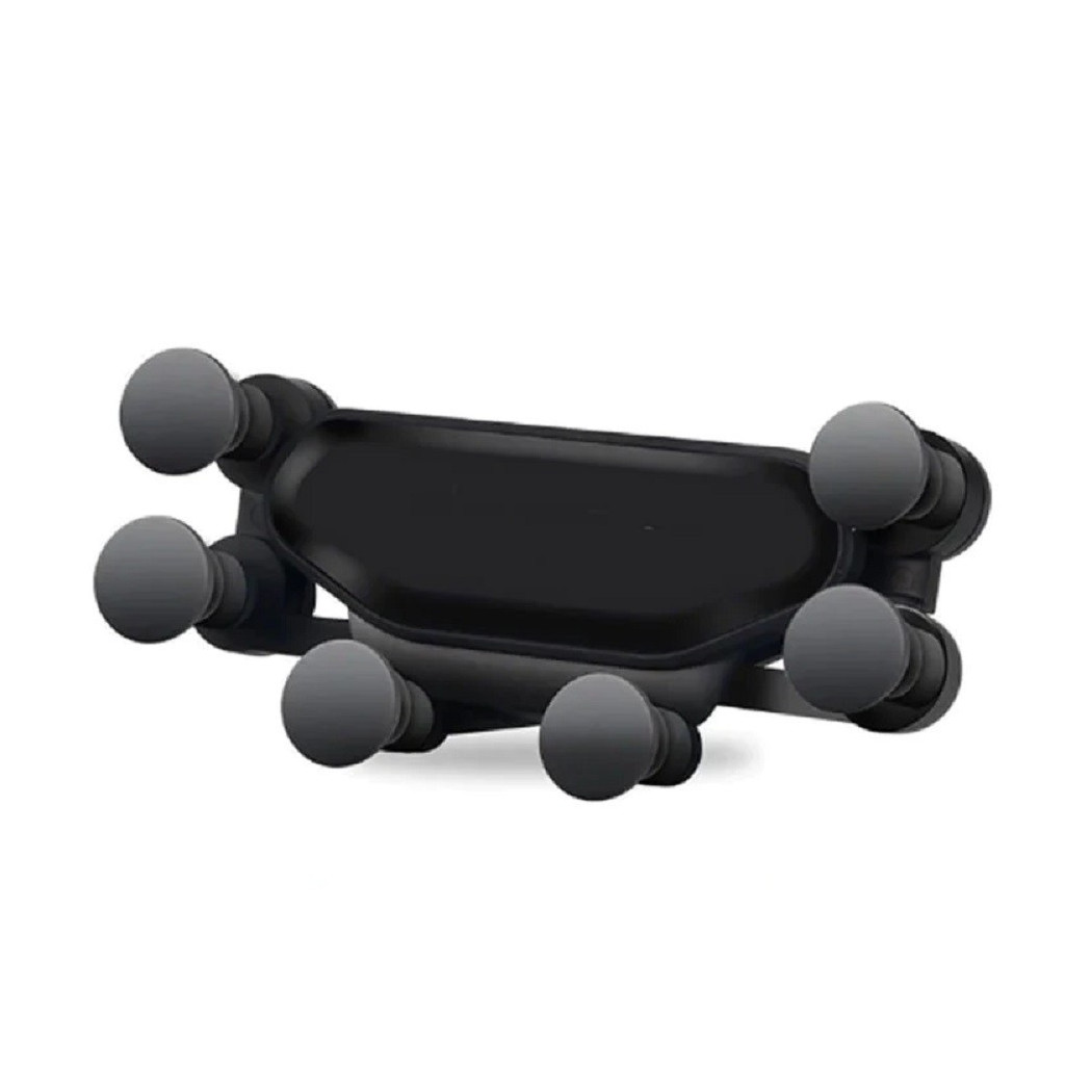 foto del prodotto trade shop porta cellulare per auto supporto telefono staffa 6 morsetti in silicone q zj017 