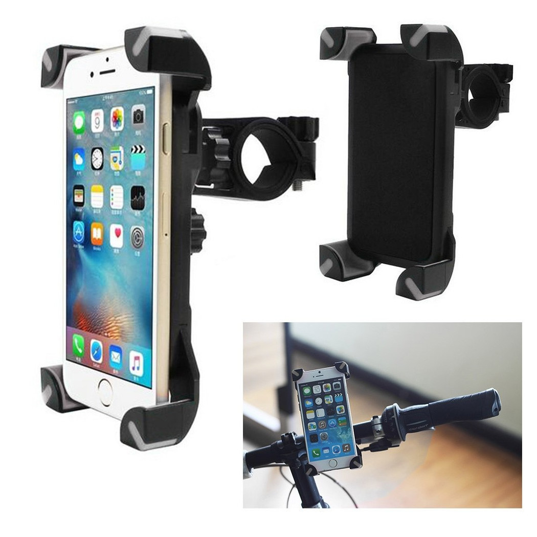 foto del prodotto trade shop porta cellulare per bicicletta manubrio bici supporto regolabile smartphone gps 
