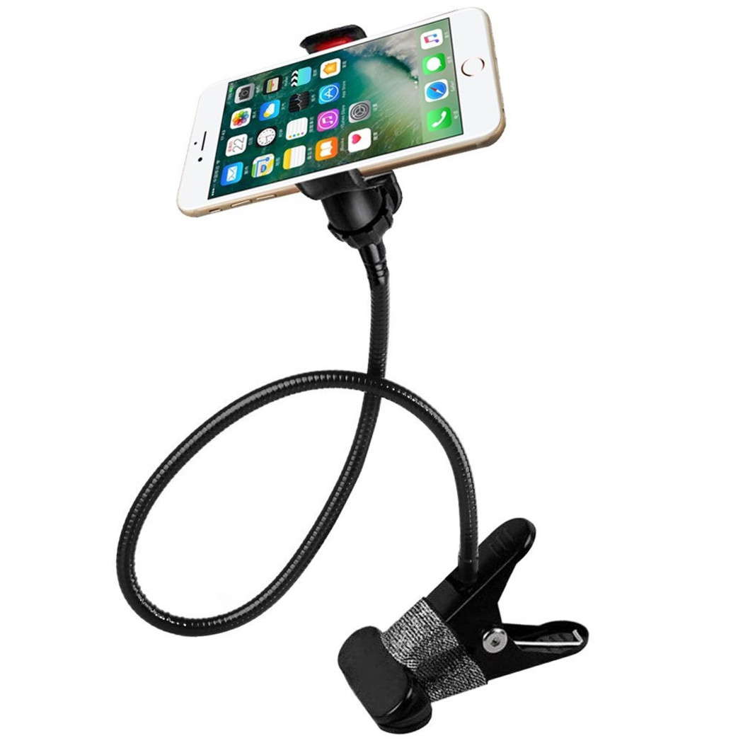 foto del prodotto trade shop porta cellulare universale flessibile letto da tavolo per auto sedia supporto 