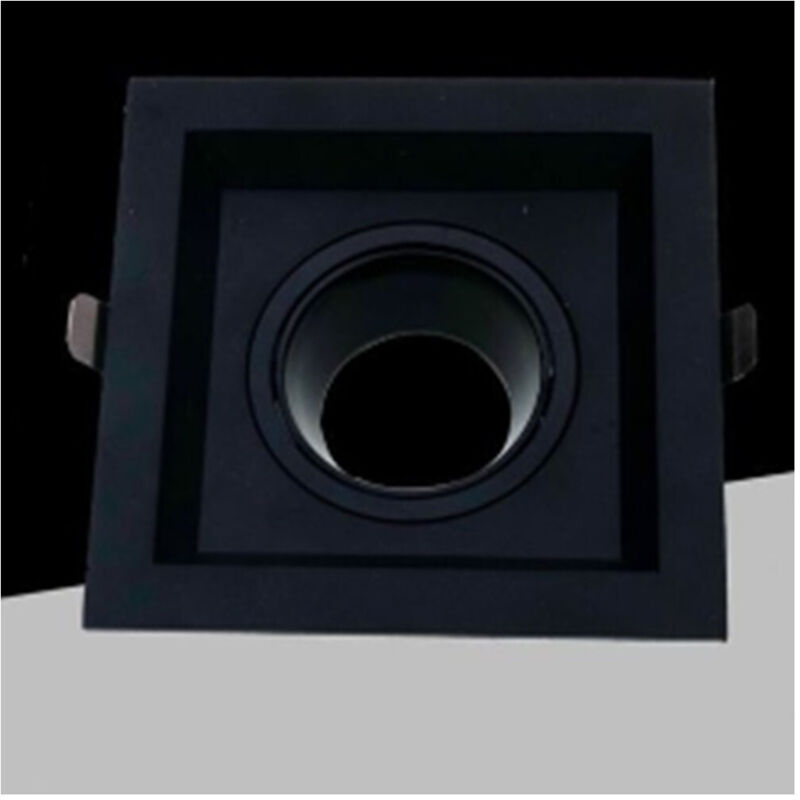 foto del prodotto trade shop porta faretto orientabile da incasso nero per lampadine gu10 gu5.3 p33 gu10 n1 