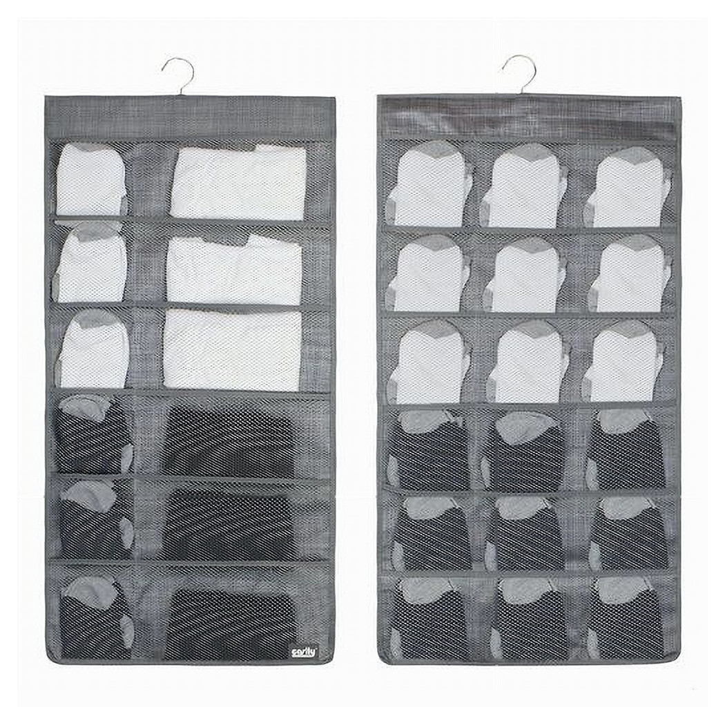 foto del prodotto trade shop porta oggetti organizer a sospensione con 12 18 tasche tessuto 40 x 78 cm 69730 