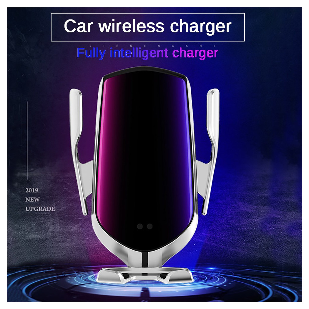 foto del prodotto trade shop portacellulare carica batteria a induzione ir universale per auto smartphone 