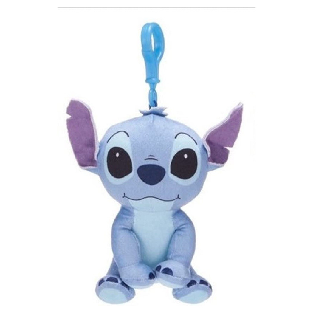 foto del prodotto trade shop portachiavi di stitch con clip per borsa in peluche lilo amp stitch misura 11,5 cm 