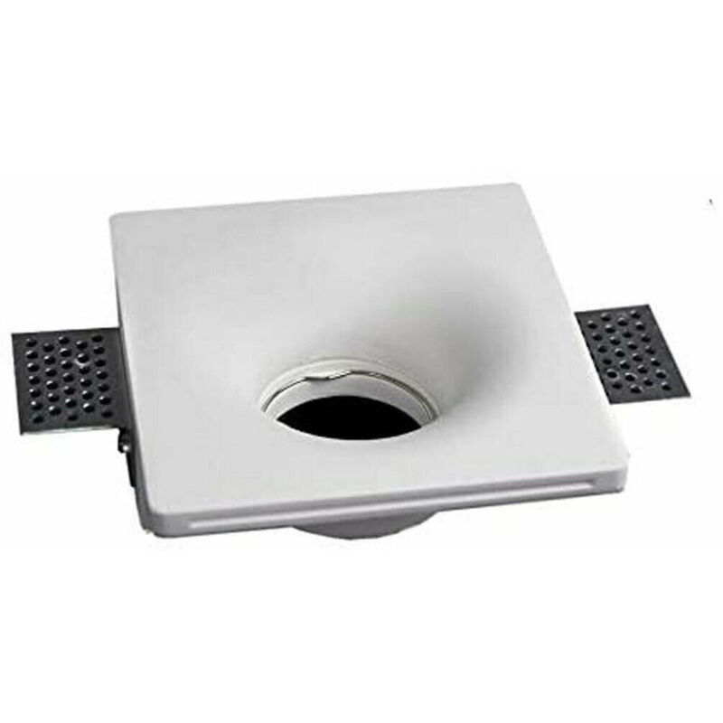 foto del prodotto trade shop portafaretto incasso gesso scomparsa quadrato cono 125x125 supporto faretti gs05 