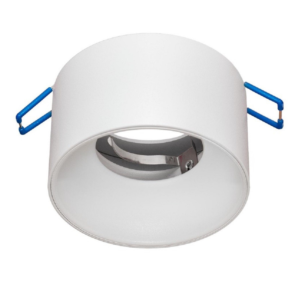 foto del prodotto trade shop portafaretto tondo incasso 70mm luce soffitto cartongesso lampade led gu10 gu5.3 bianco