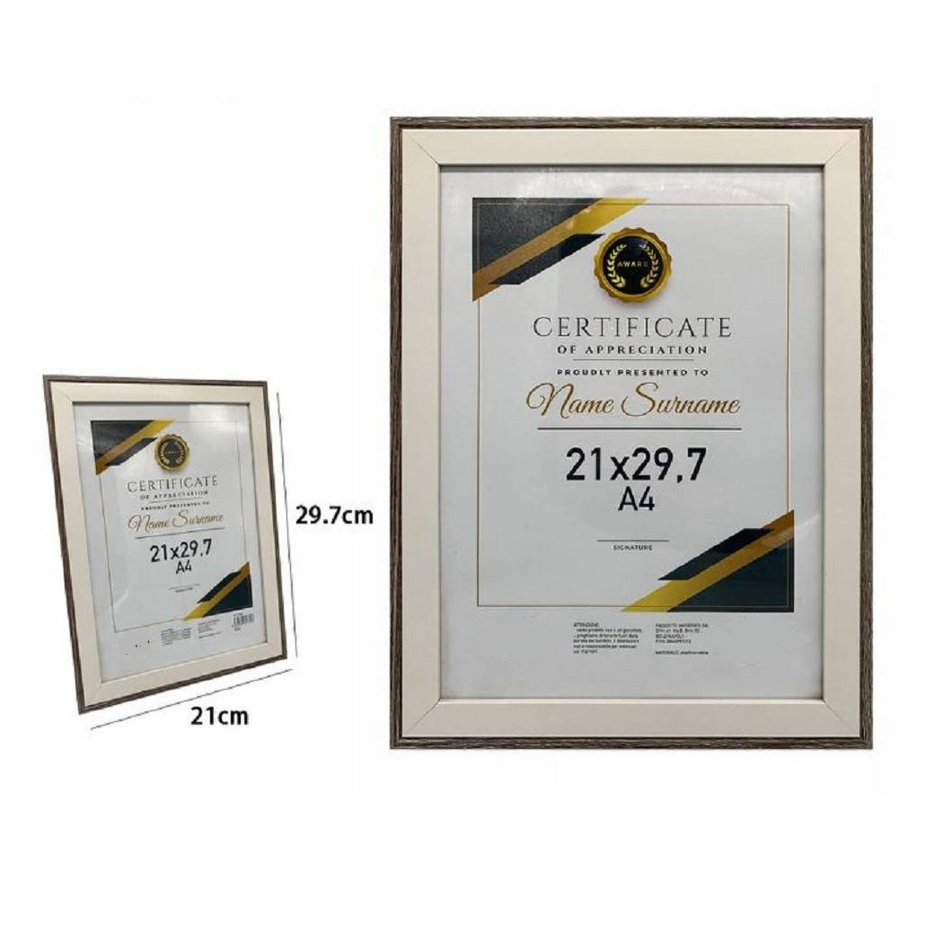 foto del prodotto trade shop portafoto cornice per foto certificati quadri tele a4 21 x 29.7 cm modello 70781 