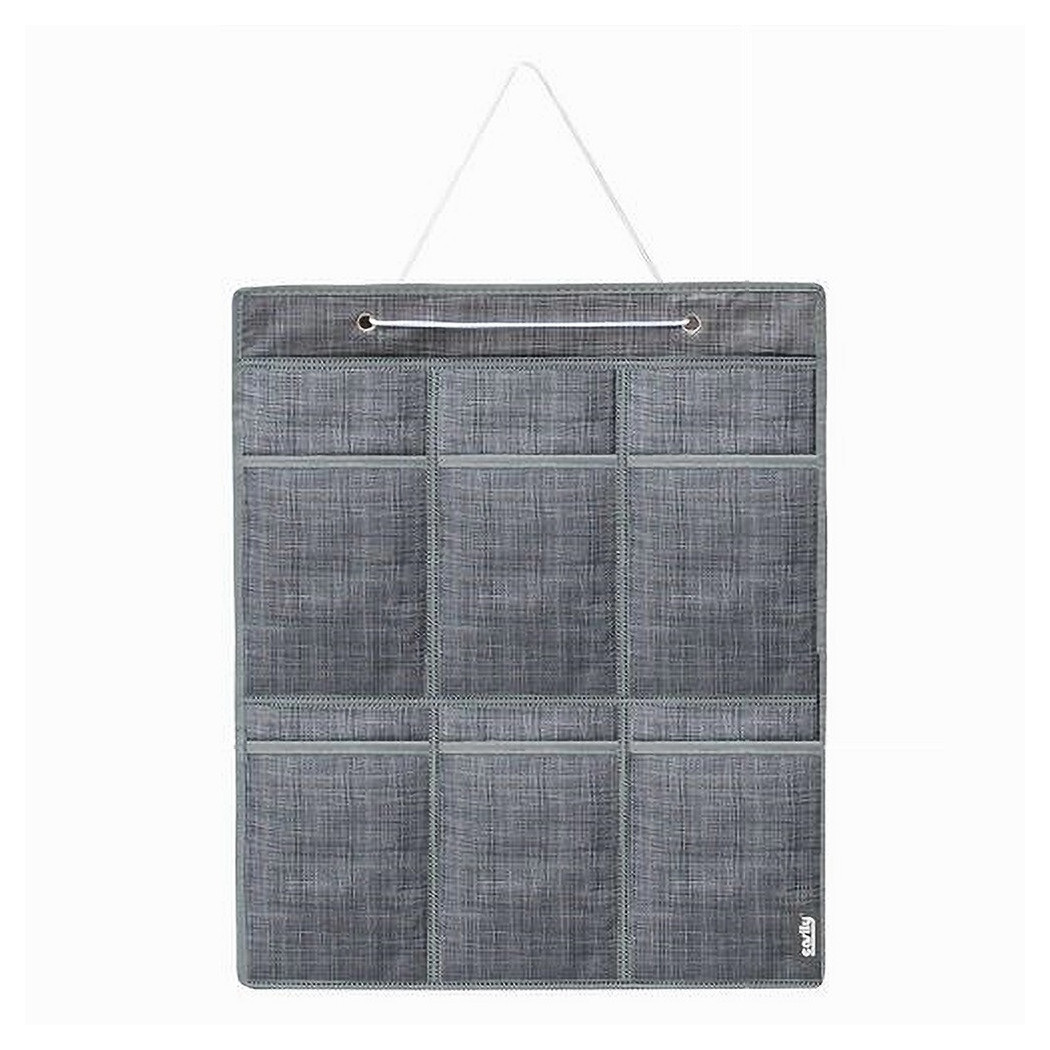 foto del prodotto trade shop portaoggetti organizer a sospensione 6 tasche tessuto bagno camera 59x36cm 69714 