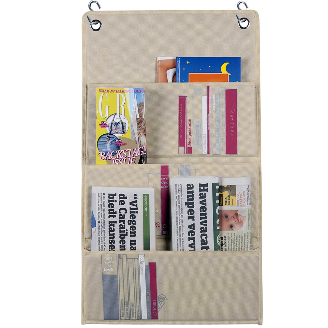 foto del prodotto trade shop portariviste organizer da appendere con 3 tasche e 2 ganci per armadi cabine 