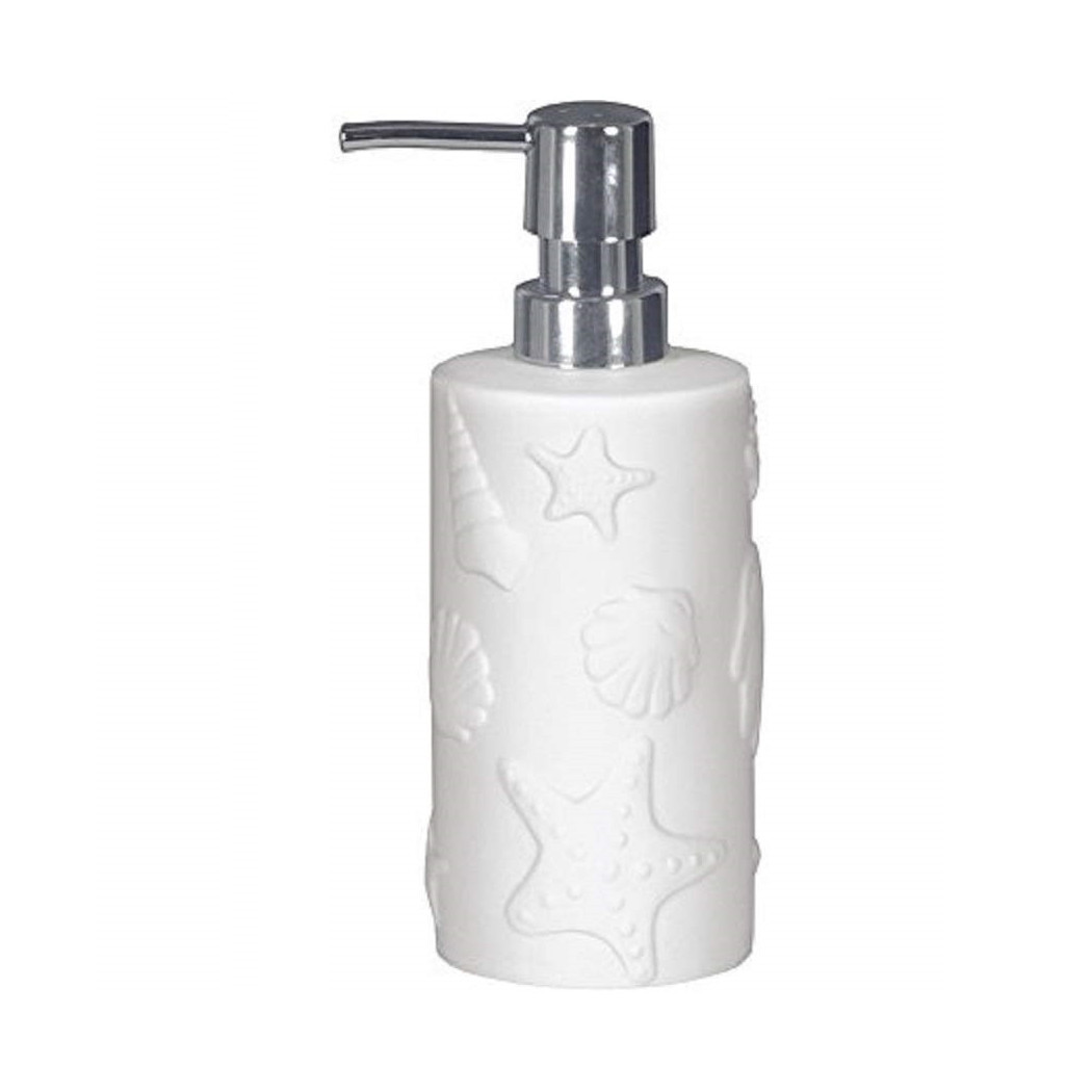 foto del prodotto trade shop portasapone cilindrico marino bianco porta sapone 10321 dispenser sapone 