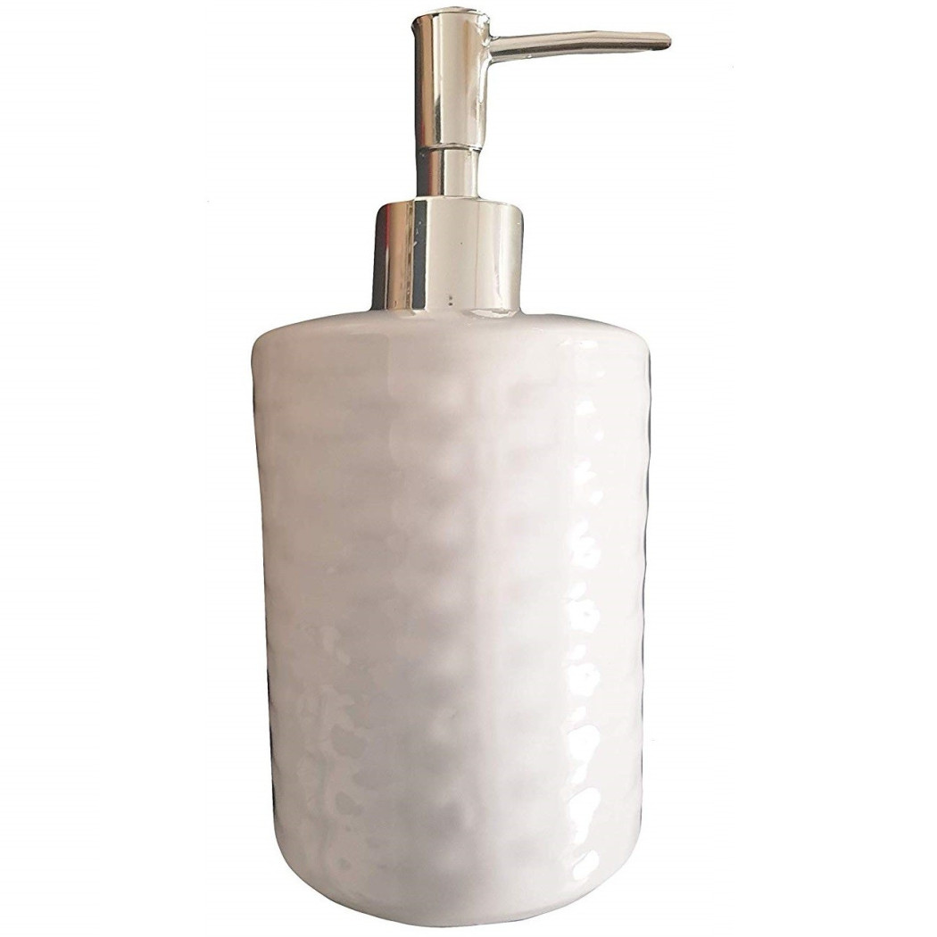 foto del prodotto trade shop portasapone in ceramica porta sapone 10347 trama 18cm dispenser sapone 