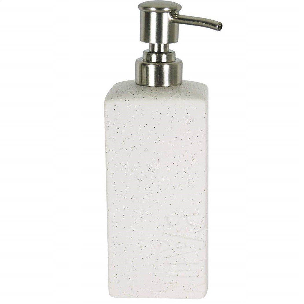 foto del prodotto trade shop portasapone in ceramica porta sapone bain 10355 trama 21cm dispenser sapone 