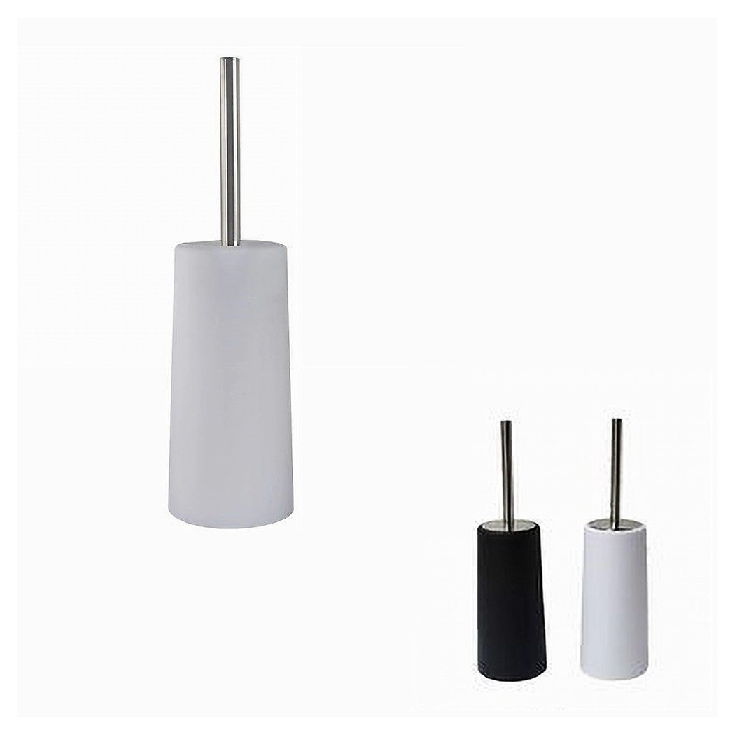 foto del prodotto trade shop portascopino da terra bagno toilette con scopino spazzola per wc 2 colori 62305 