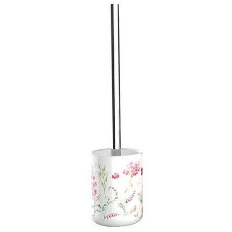 foto del prodotto trade shop portascopino porta scopino bagno wc toilette fiori con scopino completo 69920 