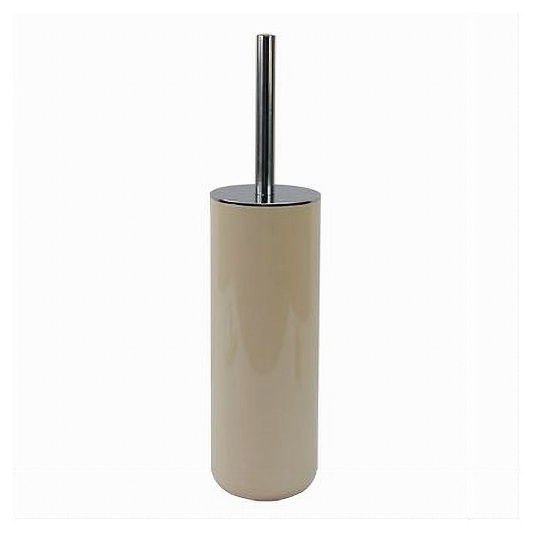 foto del prodotto trade shop portascopino porta scopino con scopettino wc bagno toilette beige silver 79884 