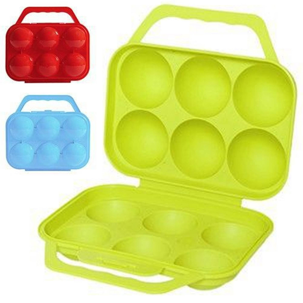 foto del prodotto trade shop portauovo porta uovo 6 posti con divisorio per uova in plastica contenitore 