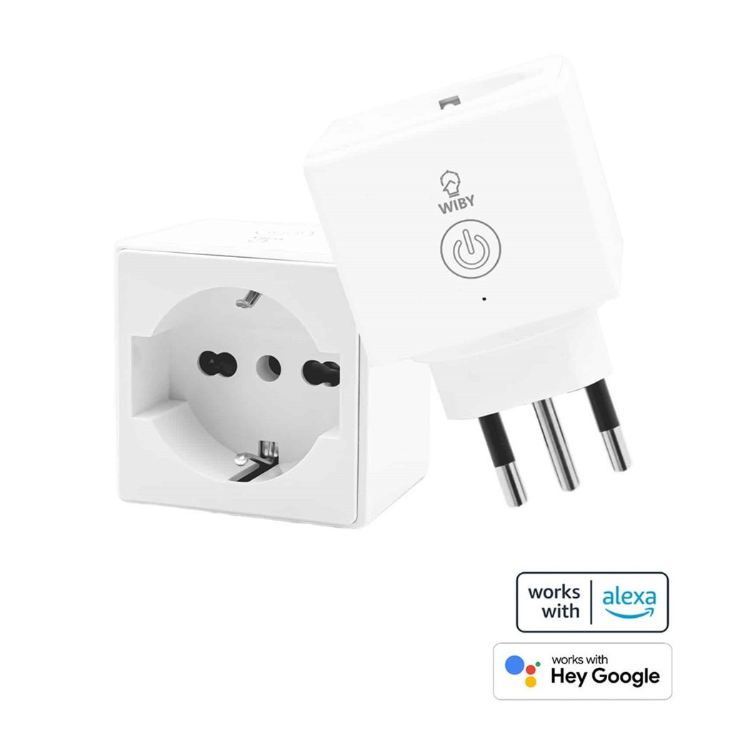 foto del prodotto trade shop presa intelligente wifi spina wireless monitoraggio energetico smart plug zy oyd y 