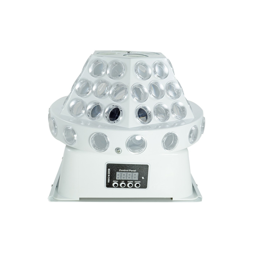 foto del prodotto trade shop proiettore 8 led rgbw disegni effetti disco rotanti dmx 30 40w discoteca disco 
