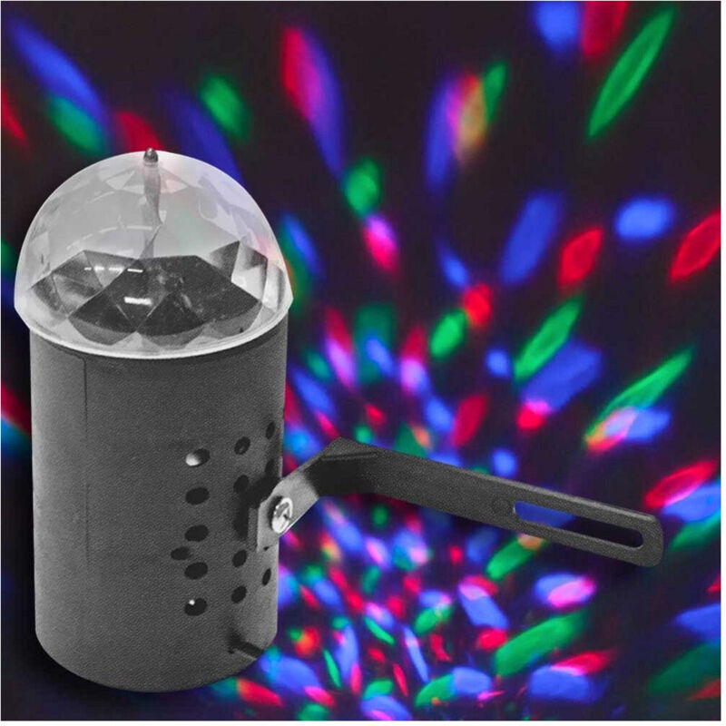foto del prodotto trade shop proiettore laser natale luce lampadina led rotante rgb effetti discoteca feste 