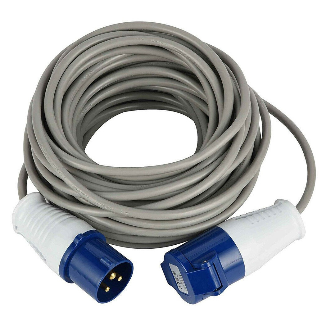 foto del prodotto trade shop prolunga industriale cavo 10 mt presa iec spina a 3 poli per campeggio cantiere 