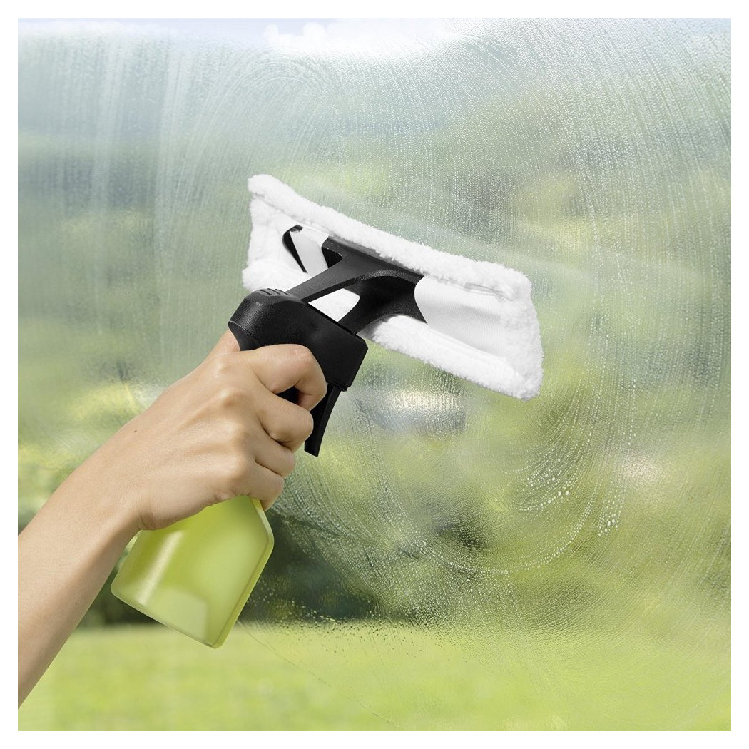 foto del prodotto trade shop pulisci pulitore vetri lavavetri spruzzino manuale panno microfibra 200ml 