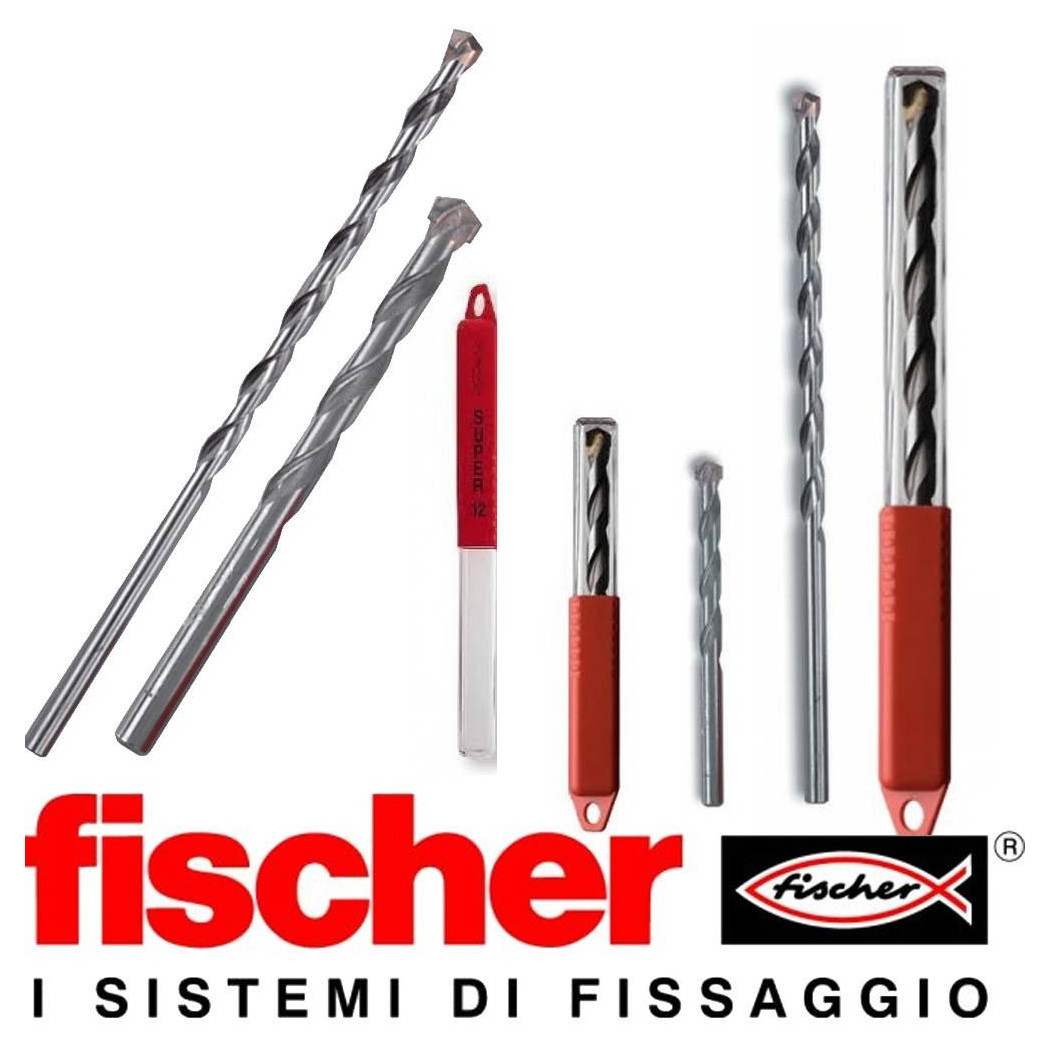 foto del prodotto trade shop punta in acciaio per trapano fischer muratura calcestruzzo carburo sdd 12x400 