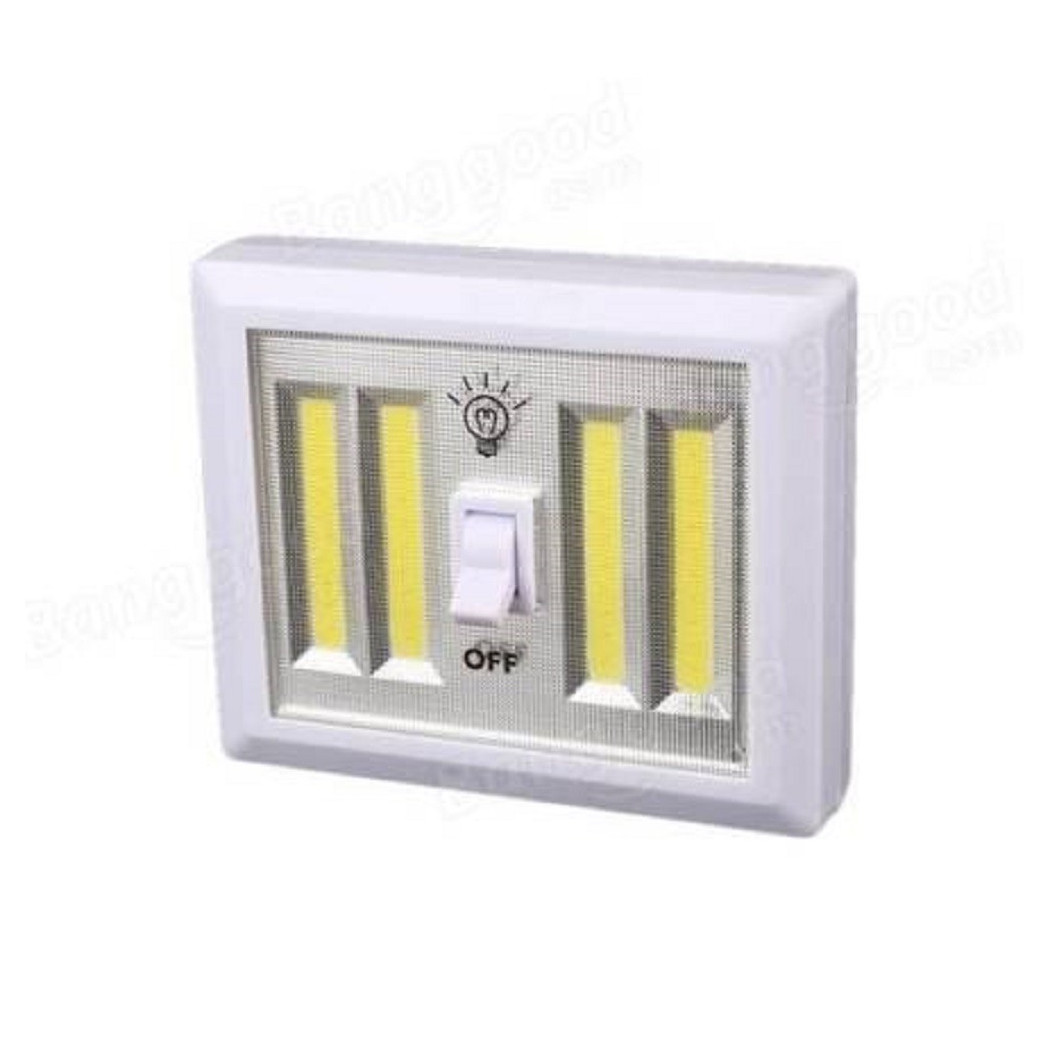 foto del prodotto trade shop punto luce led con interruttore cob 3w faretto lampada da muro per armadio 