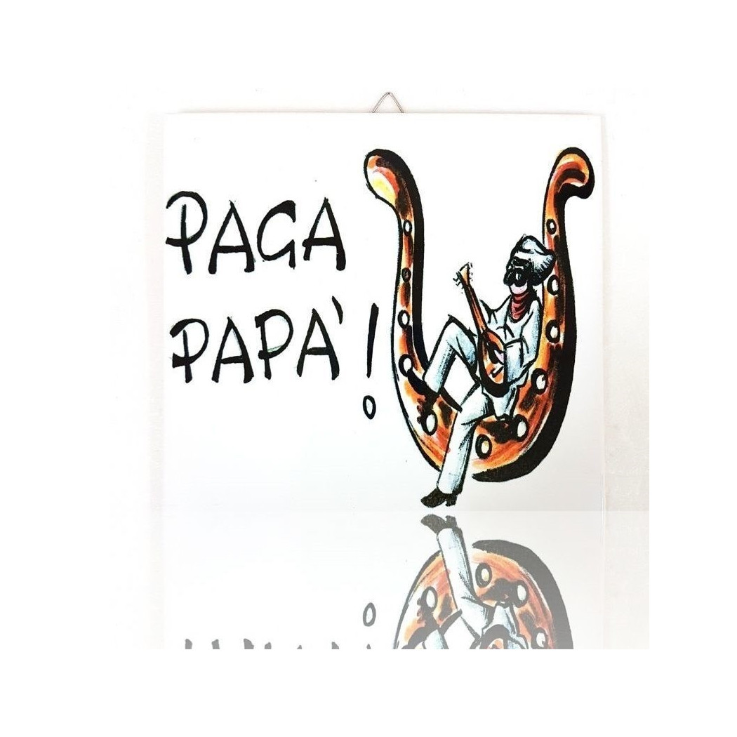 foto del prodotto trade shop quadretto piastrella decorativa porta fortuna ceramica paga pap 