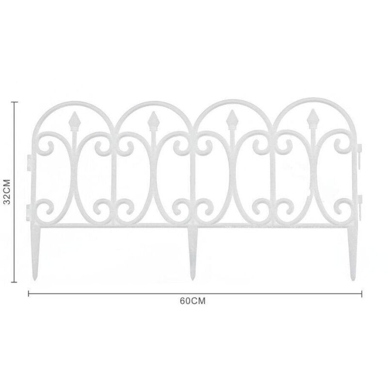 foto del prodotto trade shop recinzione per giardino steccato bordo per prato in polipropilene dim 32x60cm 