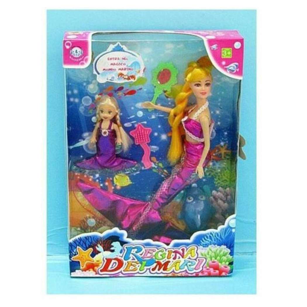 foto del prodotto trade shop regina dei mari sirenetta sirena bambole accessori giocattolo gioco bambina 
