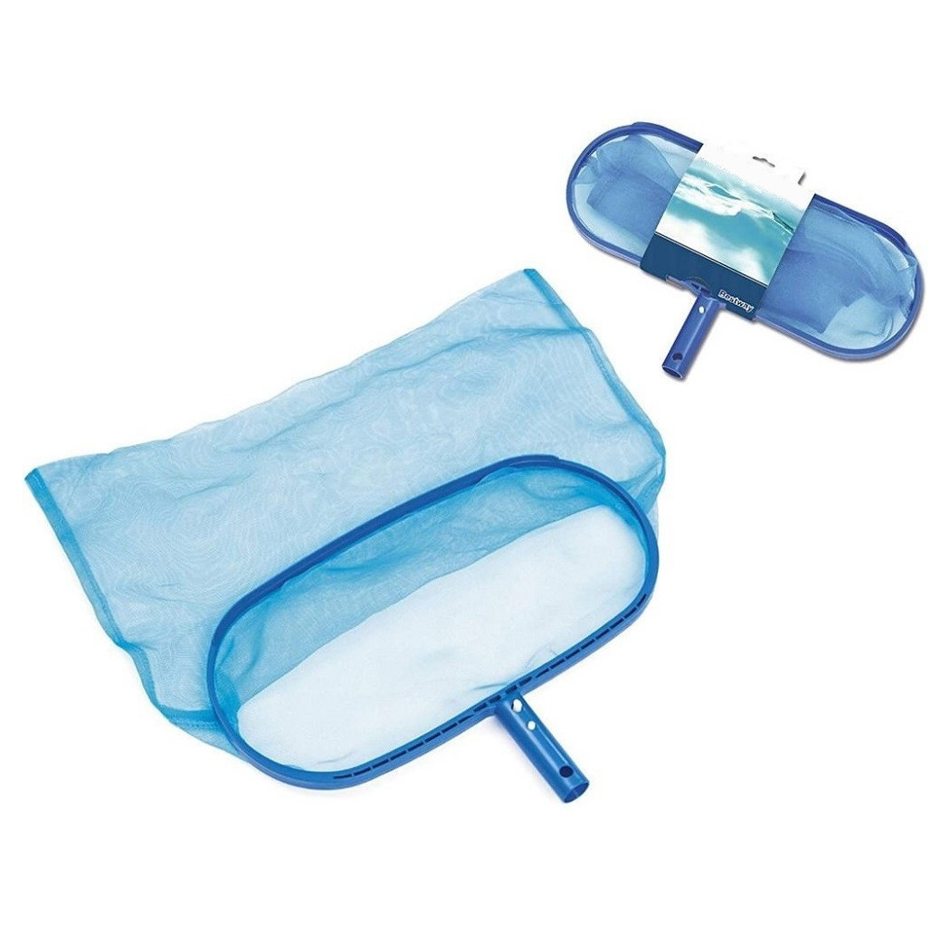 foto del prodotto trade shop retino di superficie a sacco in poliestere per pulizia piscina da 43x21 cm 58278 
