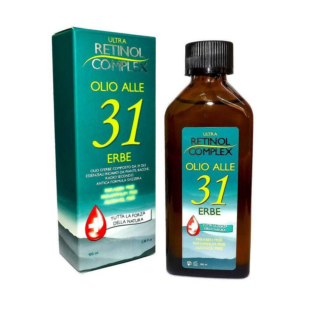 foto del prodotto trade shop retinol complex olio alle 31 erbe senza parabeni raffreddore mal di testa 100ml 