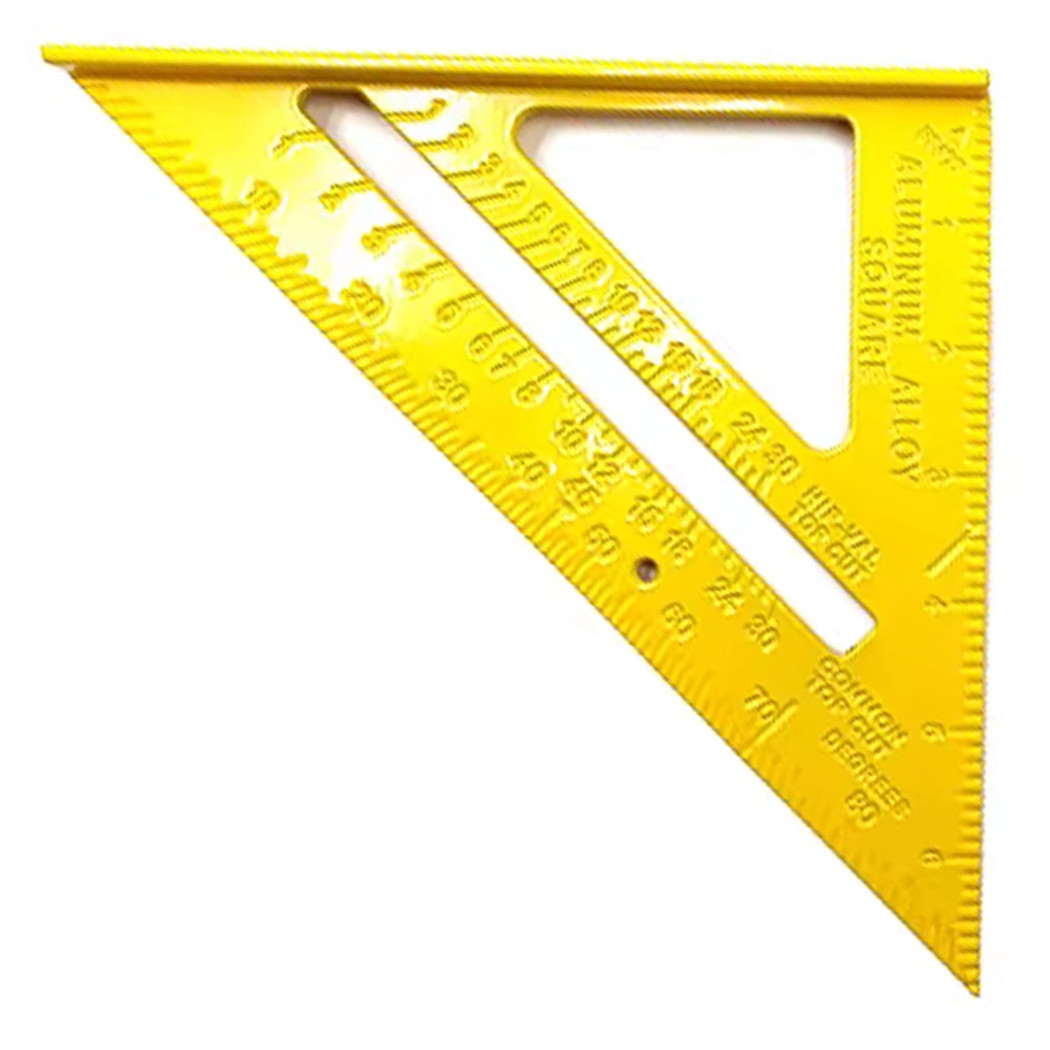 foto del prodotto trade shop righello squadretta 7 pollici triangolo 180 mm in plastica squadra per falegname 