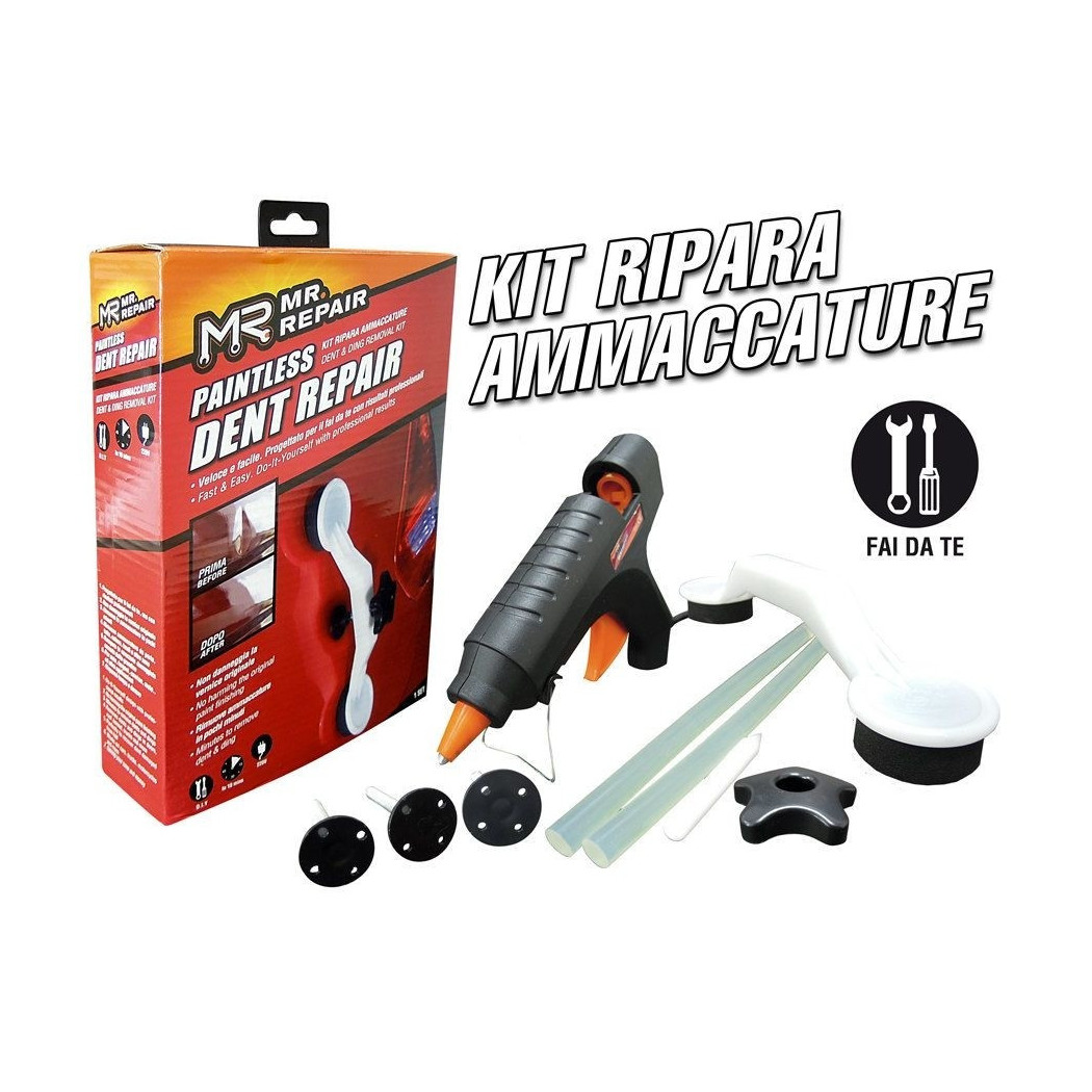 foto del prodotto trade shop ripara botte auto kit ammaccature bozzi carrozzeria pops a dent bang bolle 