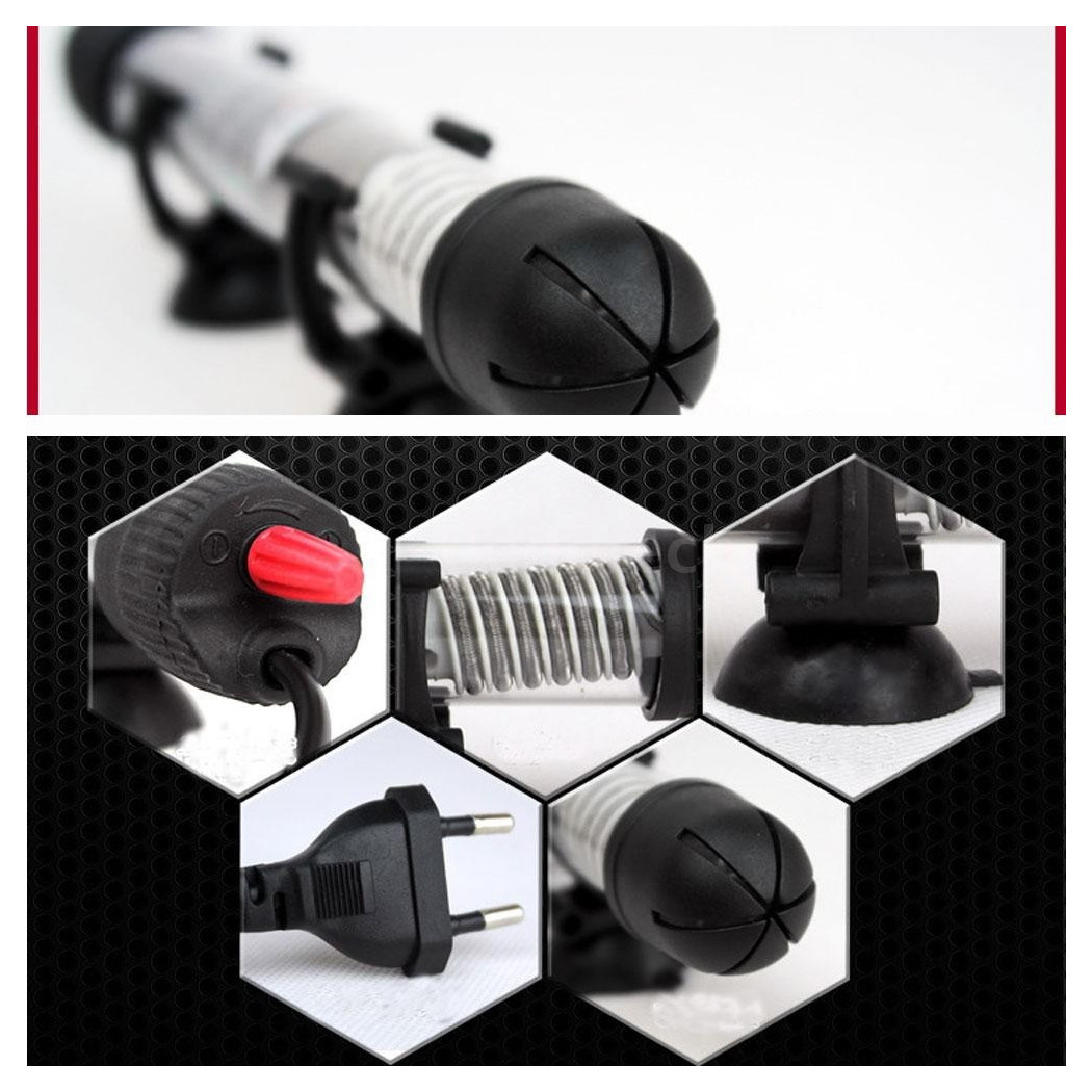 foto del prodotto trade shop riscaldatore termostato per da acquario regolatore temperatura 25 50 75 150 200w 50 watt