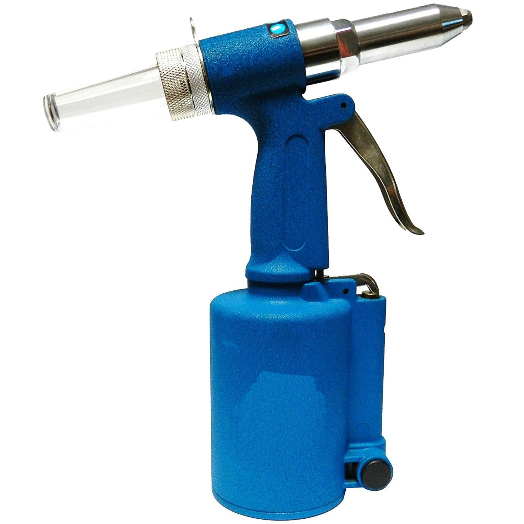 foto del prodotto trade shop rivettatrice pneumatica ad aria compressa in valigetta con accessori rivetti 