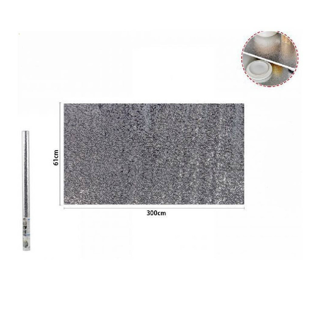 foto del prodotto trade shop rotolo adesivo alluminio 61cmx3mt per cassetti mobili armadi parati cucina 70500 