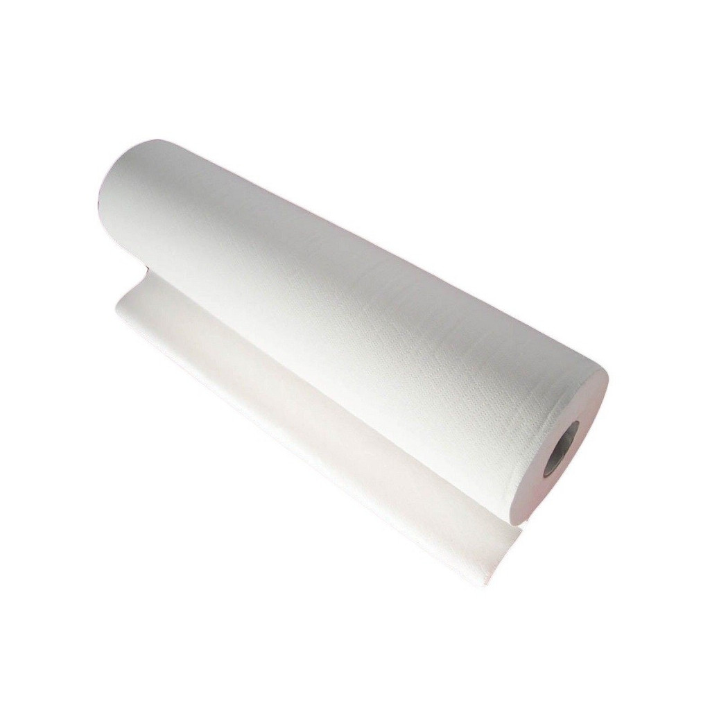 foto del prodotto trade shop rotolo carta lenzuolo monouso pretagliato 80x60cm per lettino estetista medico 