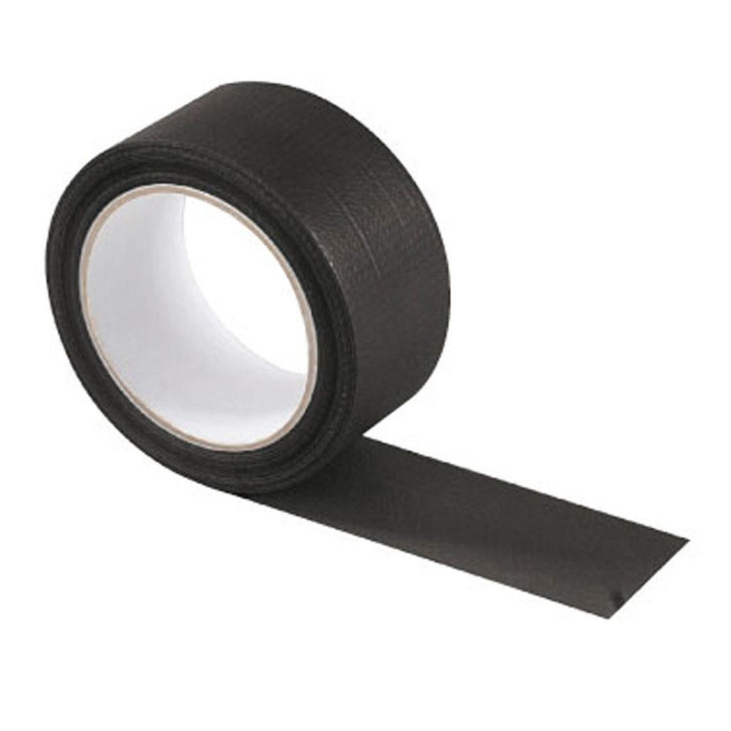 foto del prodotto trade shop rotolo nastro adesivo americano telato nero 4,8cmx10mt resistente impermeabile 