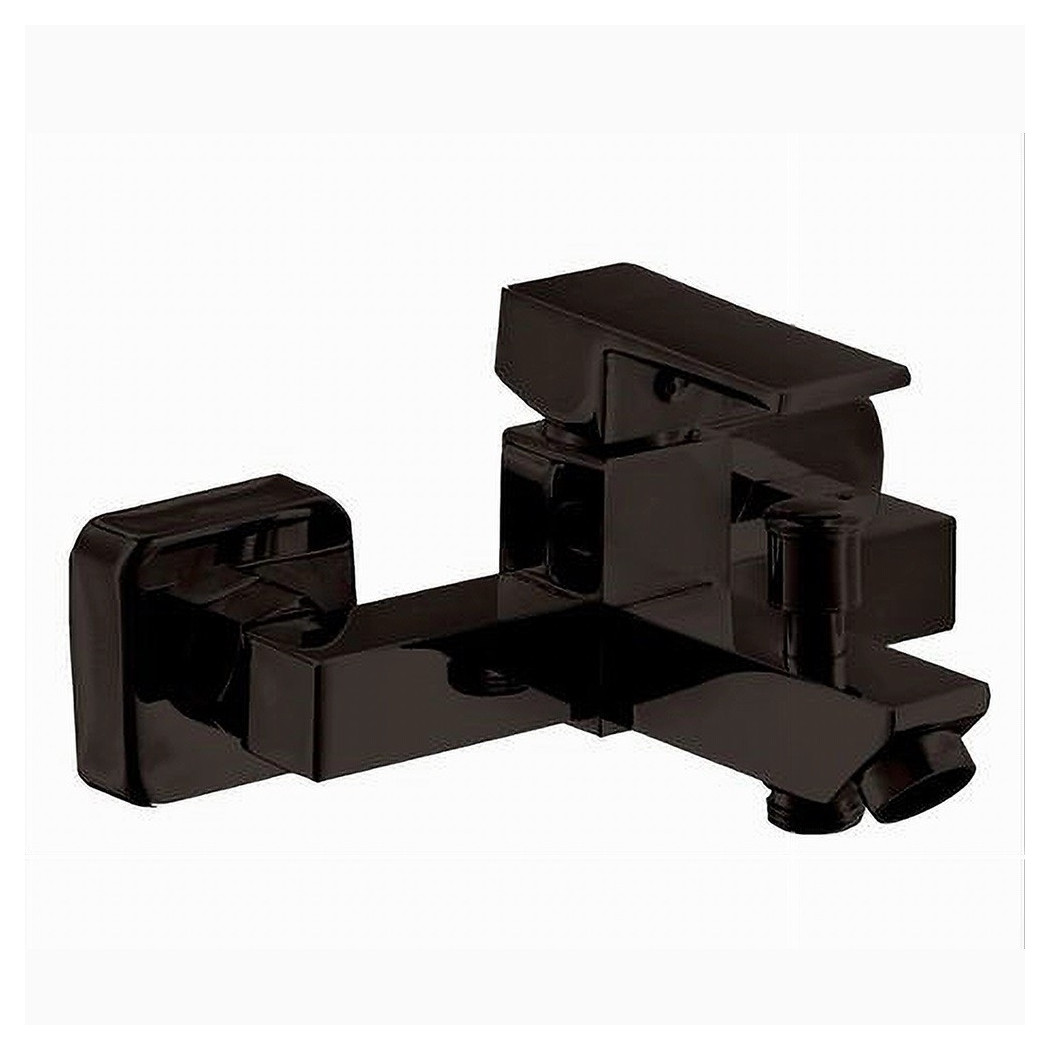 foto del prodotto trade shop rubinetto bagno ultra moderno miscelatore orientabile per vasca nero opaco 87209 