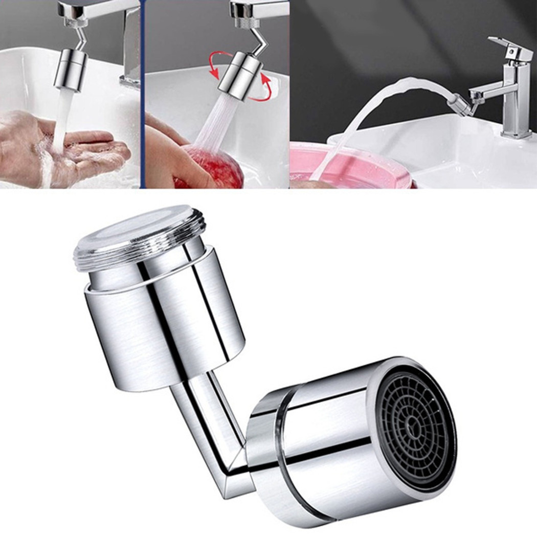 foto del prodotto trade shop rubinetto girevole 720 filtro aeratore miscelatore snodabile acqua cucina bagno 