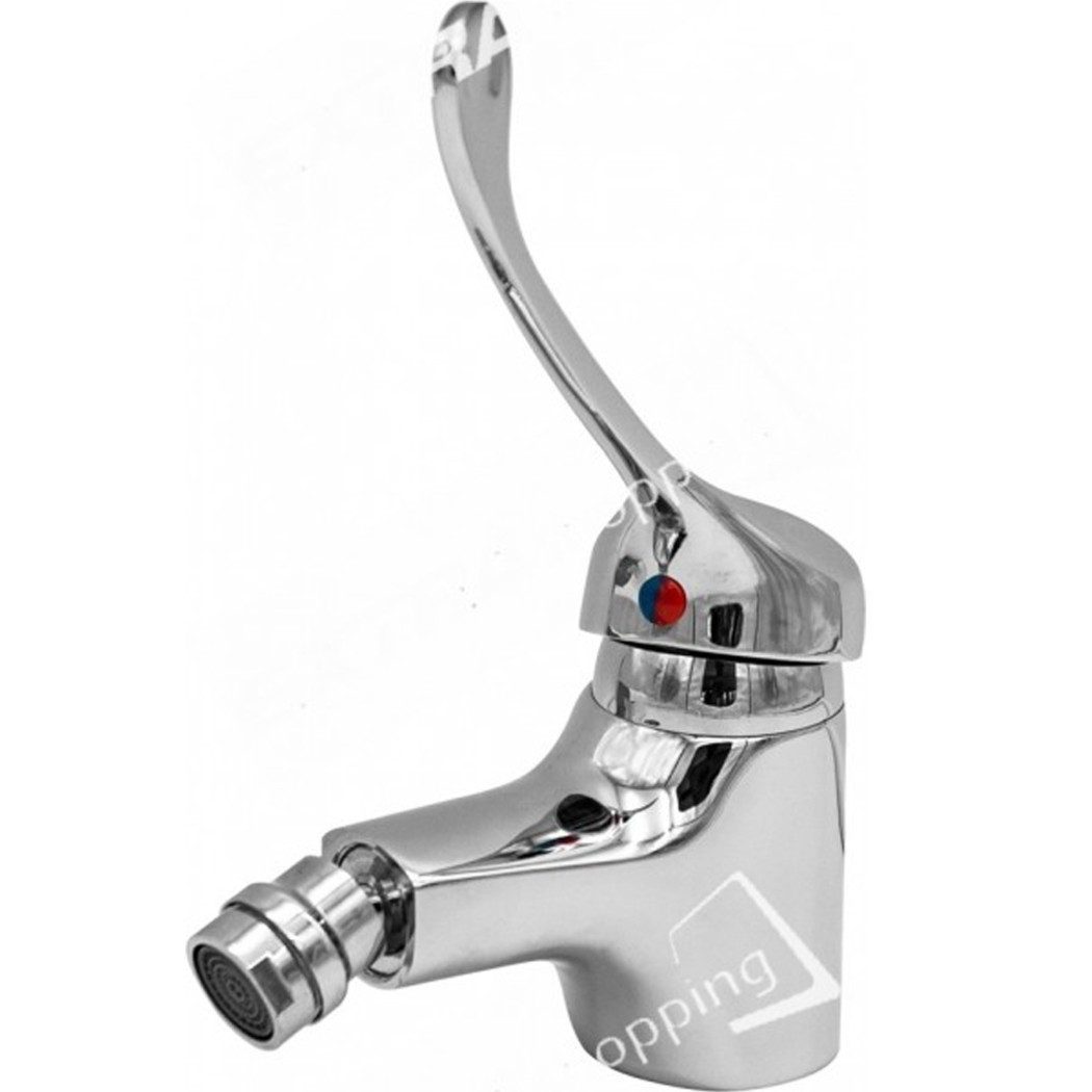 foto del prodotto trade shop rubinetto miscelatore bidet con comando a gomito leva lunga clinica per disabili 