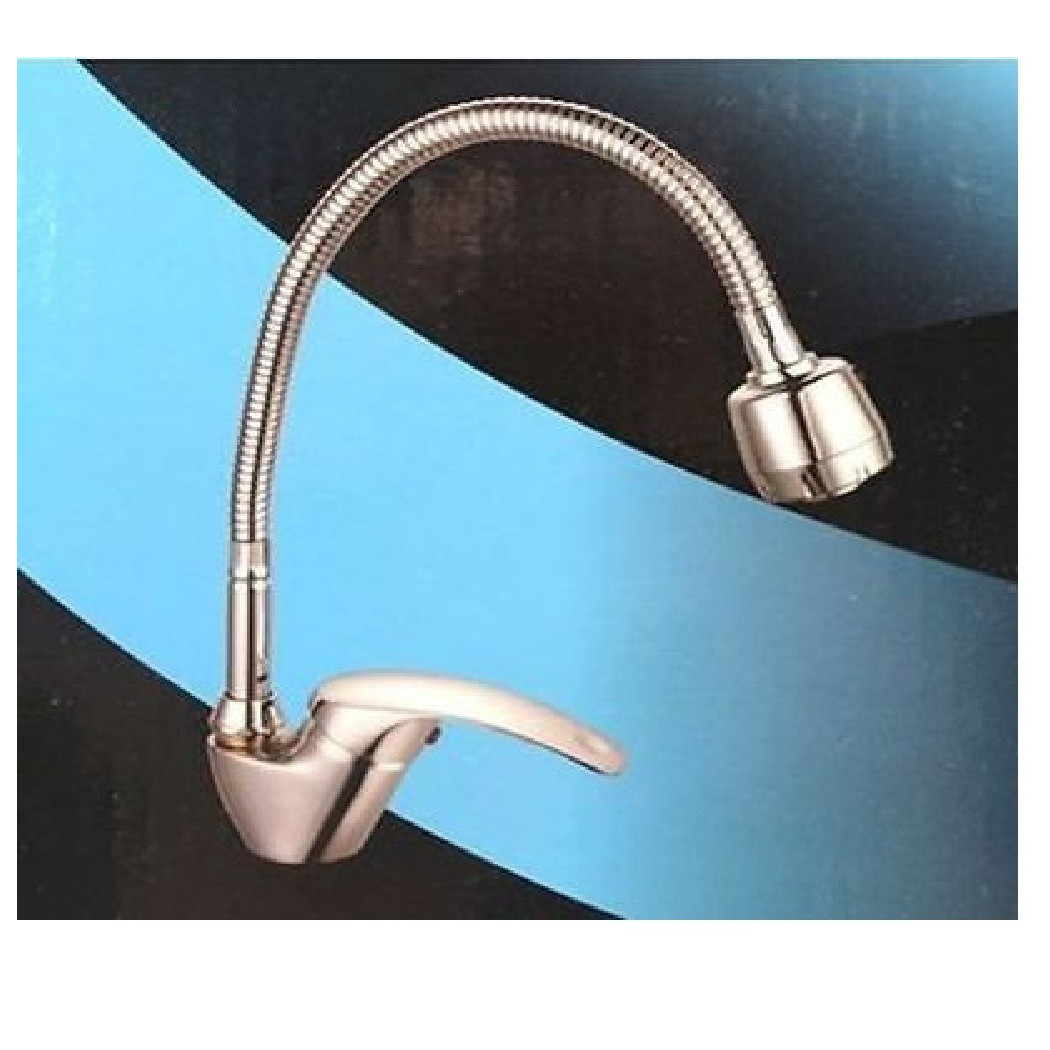 foto del prodotto trade shop rubinetto miscelatore flessibile casa lavandino cucina kit montaggio jh8095w 