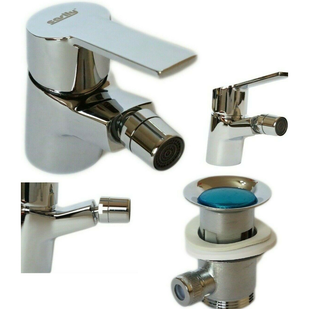 foto del prodotto trade shop rubinetto miscelatore lavello casa bagno lavabo bidet ottone cromato 69018 