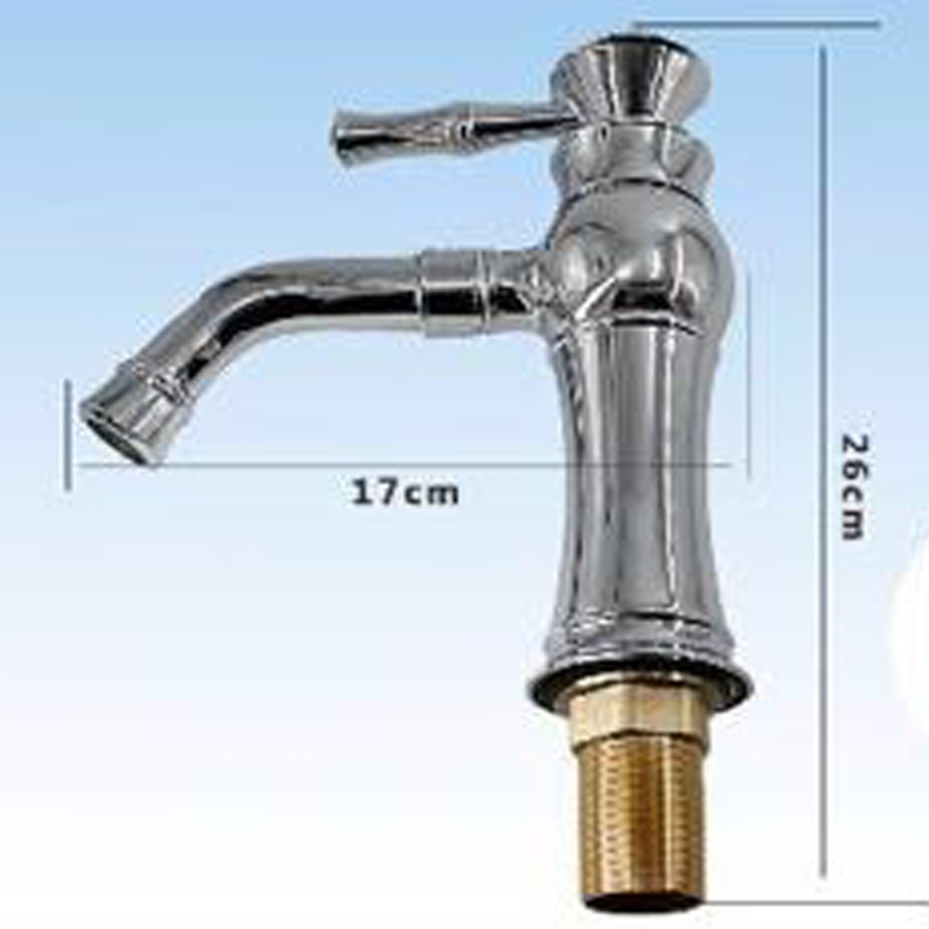 foto del prodotto trade shop rubinetto miscelatore monocomando lavabo lavello basso cucina acciaio cromato 