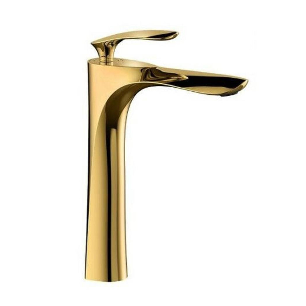 foto del prodotto trade shop rubinetto miscelatore per lavabo bagno lavello cucina ottone dorato 59364 