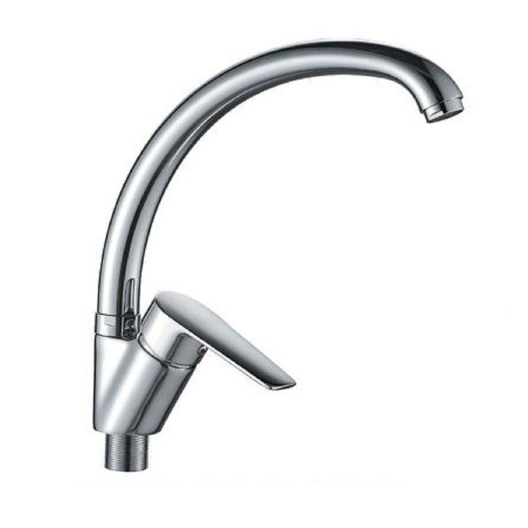 foto del prodotto trade shop rubinetto per cucina miscelatore orientabile per lavello monocomando cube 87121 