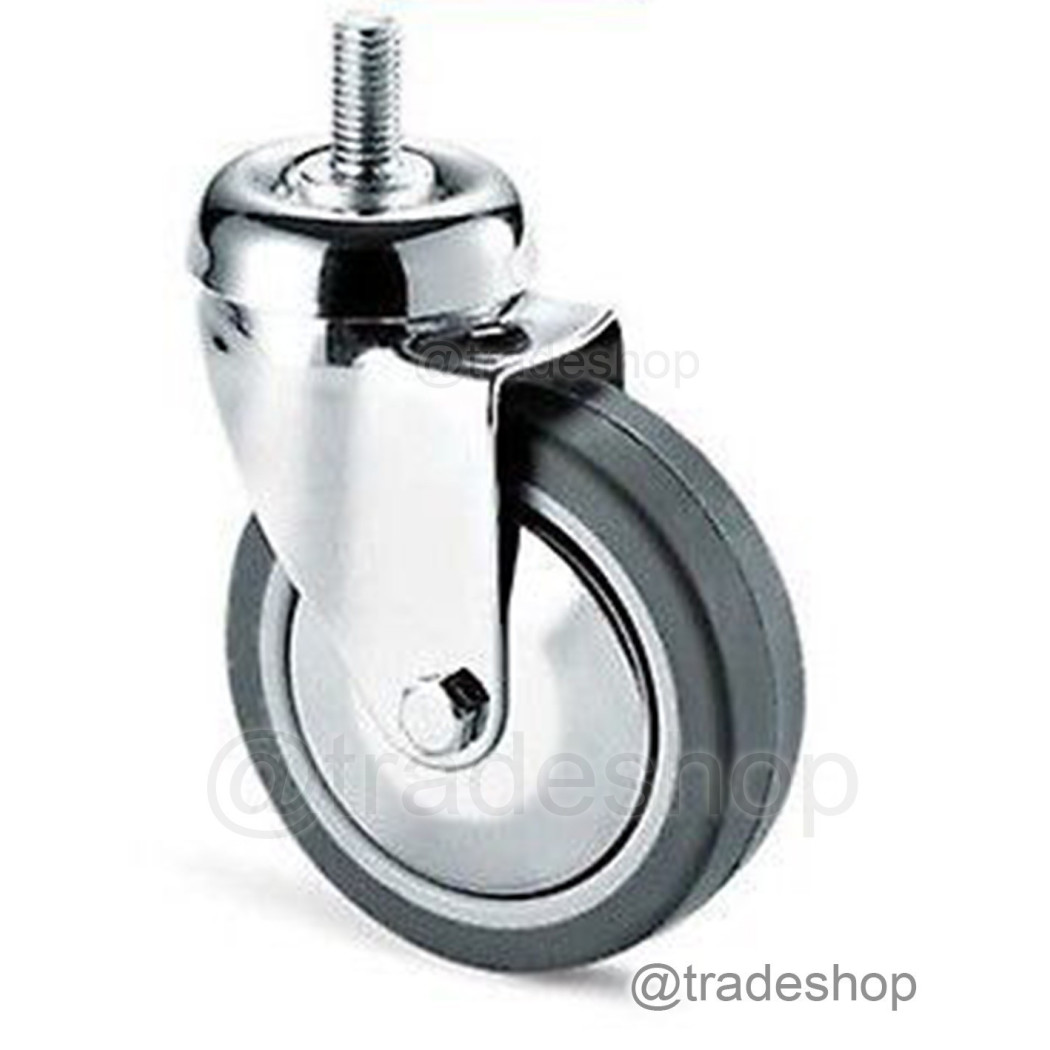 foto del prodotto trade shop ruota grigia con perno tbf cebora diametro 60 80 100 125 per carrelli peesanti 60 mm 