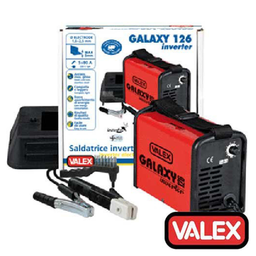 foto del prodotto trade shop saldatrice inverter ventilata a corrente continua valex galaxy 126 