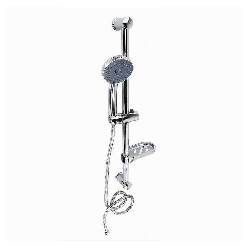 foto del prodotto trade shop saliscendi doccia bagno asta colonna 70 cm portasapone doccetta multigetto 79821 