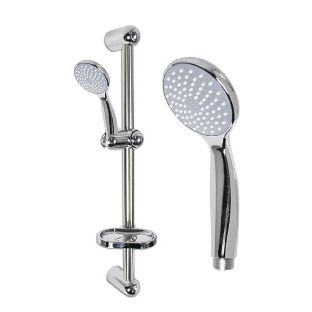 foto del prodotto trade shop saliscendi doccia bagno soffione doccetta multigetto tubo con portasapone 69131 